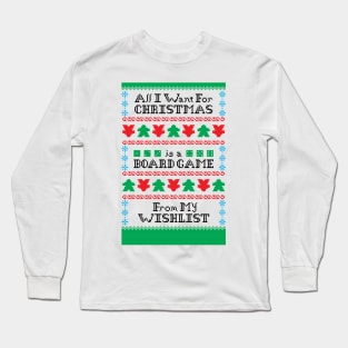 Wishlist Christmas Sweater Long Sleeve T-Shirt